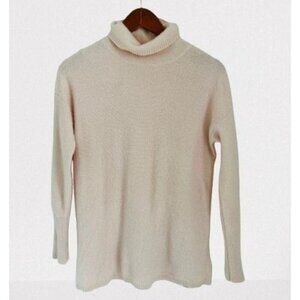 The Cashmere Project 2-ply Cashmere Turtleneck Pale Pink Sweater